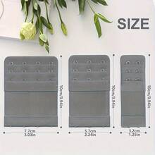 Juego de 3 hebillas elásticas para sujetador, hebillas de extensión para ropa interior - Hebillas ajustables de 2/3/4 ganchos para la espalda - Para mujer - Adecuado para sujetadores sin tirantes y ropa interior - Regalo perfecto para mujeres