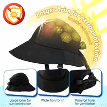 Women Cycling Helmet For Sun Hat With Bike Helmet Fashion Breathable Sunscreen Head Protection Bicycle Helmet Hats SH PO - 粉色 - 查看 4