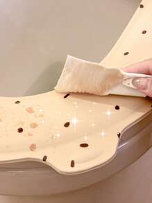 1/2pcs Adhesive Toilet Seat Cover, Waterproof Warm Padded Washable Foam Toilet Mat Cushion For Home, Maternity Bathroom Decor