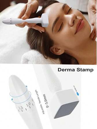 Professional Derma Stamp,Microneedle Stamp Beard Derma Roller For Women And Men;For Hair, Beard And Facial Care;Treat Yourself,Self-Care,Love My Gift