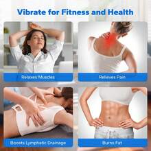 MERACH Vibration Plate, Quiet Compact Vibrating Plate Exercise Machine For Shaping And Relaxation, Auto Or Manual Speed Control, Comfortable Silicone Pad, LED Display (Grey) - View 4