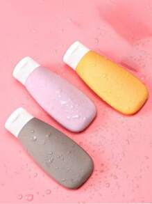 旅行可再填充瓶套装，化妆品洗发水洗面奶护手霜乳液空容器 - 彩色 - 查看 12