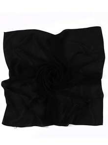 Solid Minimalist Bandana Outdoor Sunscreen Square Scarf For Outdoor And Traveling Bandana,Hair Band,Head Band Ideal For Dressing Up Your Look