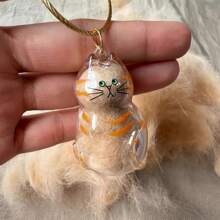 1pc/6pcs Cat Hair Keepsake Memorial Capsule - Transparent Gacha Ball Keychain Pendant For Preserving Beloved Kitty Fur - Pet Loss Remembrance Gift For Cat Lovers