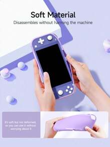 1 Pc Switch Lite Case Protective Case Compatible With Switch Lite, Compatible With Switch Lite Screen Protector Cover Hand Grip Case, Shell Ergonomic Grip Cover, Available In A Variety Of Colors