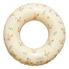 1pc Vintage Rabbit & Bear Inflatable Life Ring, PVC Material Adult Swimming Life Buoy, Boat Tool, Floating On Water - Suitable For Deep Water Area 90#, Christmas