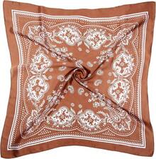 Satin Head Scarf - 27.5 Inch Silk Hair Wrap For Women - 棕色 - 查看 1