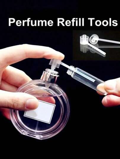 2pcs/5pcs Disposable Perfume Decanting Tools, Sample Dedicated Decanting Pump Head, Convenient Decanting Device, Press-Type Decanting Device, Portable Perfume Decanting Tool