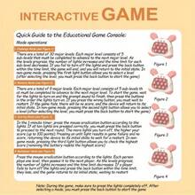 Puzzle Quick-Press Challenge Game, Matching Game Console, Handheld Game, Interactive Educational Learning Toy - Quick-Press Handheld Game Console - màu nâu - Xem 7