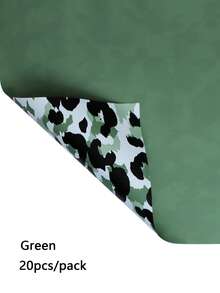 20 Stücke/Packung Reißfestes Blumen-Packpapier mit Leoparden-Muster im europäischen Stil, ideal für Blumenarrangements & Geschenkverpackung