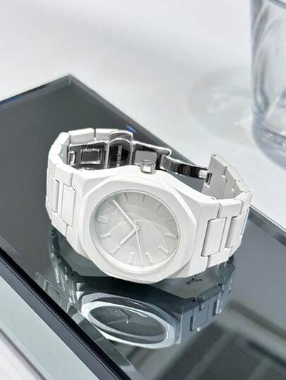 TOMI Set High End Minimalist Business Watch, Matte Oil Plastic Strap Gestreepte Dial Quartz Horloge Life, Holiday s, Father's Day view 8