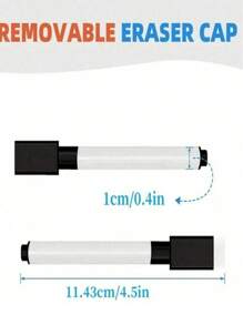 10 pezzi di pennarelli cancellabili con punte per cancellare, facili da cancellare, scrittura fluida, penne cancellabili a base d acqua creative, adatte per classe, forniture per ufficio, con punta a proiettile, di piccole dimensioni, facilmente cancellabili, graffiti, pennarelli per lavagna magnetica in colori e stili assortiti, forniture scolastiche, articoli back to school