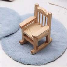 1pc Miniature Soft Plush Carpet For Dollhouse, Random Design Micro Realistic Decorative Accessory