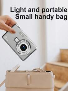 1 Pc CCD Digital Camera For Beginners And Student, 3.66inch X 2.36inch, Retro Digital Camera, With 2.4-Inch IPS Screen, 16X Zoom & Anti-Shake, Autofocus, HD 1080P Photo/Video, Perfect For Beginners & Students, Includes Fill Light, 650mAh Rechargeable Battery, With USB Type-C Charging Cable, Card Reader, Camera Lanyard, Holidays & Birthday Gifts For Boys And Girls, Easy To Use, Non-Professional Camera