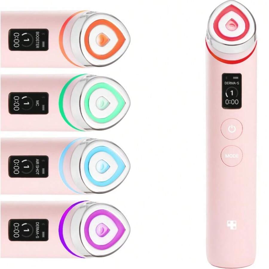Medicube Age-R Booster Pro Rosa | Masajeador de Belleza de Vidrio Real 6 en 1 | Looking Glass Skin | Cuidado de Piel Coreano