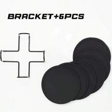 6 Stück schwarze Silikon Getränkeuntersetzer mit Edelstahlhalter - rutschfest, wiederverwendbar und leicht zu reinigen - perfekt zum Schutz von Tischen und Gartenmöbeln vor Wasserringen und Flecken - ideal für den Heimgebrauch mit Tassen, Bechern und Getränken, Silikon Untersetzer für Getränke, Schulanfang, Halloween, Weihnachten
