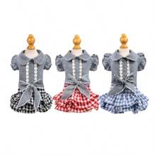 Robe pour chien, salopette décontracté respirante et confortable de style princesse mignonne, tenue légère pour le printemps/été pour chiens de petite/moyenne taille