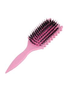 适用于卷发、波浪发和卷曲发的卷发梳 - 气流空心设计，可快速干燥并增强卷发，防毛躁顺发梳，干湿两用，轻巧无拉力梳，适合儿童、青少年和小女孩，非常适合旅行、居家、沙龙，用于定型卷发的梳子