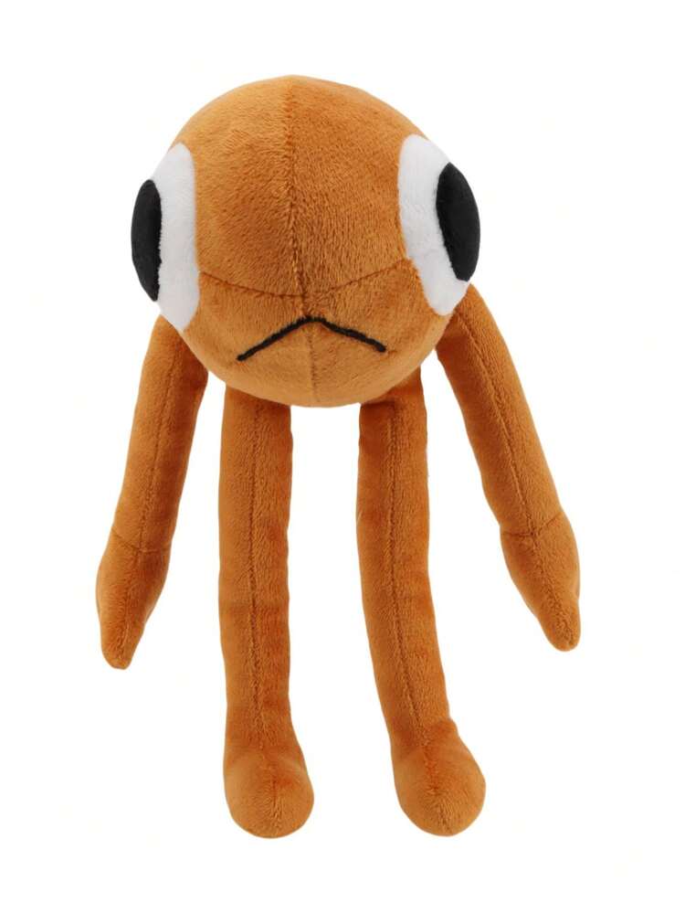 25cm/9.84in Le Poisson Steve Plush Toys Cute Big-Eyed Fish Man With Hands And Feet Stuffed Animals Plushies Decorate Creative Gifts For Kids Birthday Party Home Girls Room Decor Game Collector - Brown - View 2