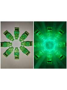 5/10//20/40PC LED Finger Lights, Battery Powered Mini Flashlights, Multiple Color LED Finger Flashlights, Suitable For Children's Birthday Gifts, Bars, Party Gatherings, Easter, Halloween, Christmas And New Year Celebrations, Night Light Party Accessories (With Battery)