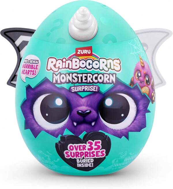 ZURU Magical Horned Fantasy Creatures Surprise Eggs - 6 Mystery Plush Figures In Blind Box Collection, Perfect Birthday Gift For Girls