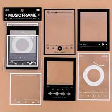 15 Sheets Of Transparent Retro Adhesive Pack For Collage, Hand Account, Decoration, Material, Sticker Pack, Album, Scrapbooking, Decoration Accessories