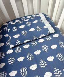 Laura Baby 2-Piece Sheet Set For American Standard Crib Or Mini Crib 100% Cotton - 海上氣球 - 查看 1