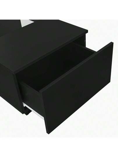 Coffee Tafel Drawers, Open Compartment, LED Lighting, Functionality view 8