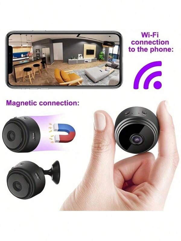 Wireless Surveillance Camera - Indoor/Outdoor Wireless Monitoring, Real-Time Motion Detection, Voice Assistant Compatibility, Real-Time Christmas Monitoring Function And Home Safety, 1080P Wireless Security Camera, Night Vision, Motion Detection
