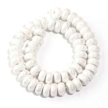 1 Strand Of Approx. 55pcs Ceramic Flat Round Abacus Beads, Multi-Color, Fashion Casual Cute Handmade DIY Craft Loose Beads, Suitable For Making Bracelets, Necklaces, Jewelry, Pendants, Decorations & Accessory Beads