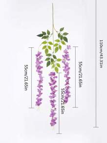 1pc UV-Resistant Artificial Pea Flower Vine - Elegant Outdoor Decor For Weddings, Home, And Garden - Perfect For Archways, Table Settings, And DIY Crafts - Ideal For Mother'S Day, Valentine's, Thanksgiving, And Easter Celebrations, Artificial Outdoor Flowers