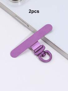 Phone Tether Tab,360° Rotatable Ultra-Thin 0.2mm Bending Design Universal Stainless Steel Phone Lanyard Metal Patch