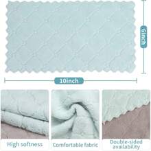 5pcs Random Color Super Absorbent Microfiber Kitchen Dish Cloth High-Efficiency Tableware Household Cleaning Towel,Kitchen,Bathroom,Home,Household Suppliers