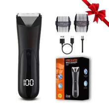 1pc Men Body Trimmer, Electric Shaver, Electric Inguinal And Pubic Hair Trimmer, Ceramic Blade Male Hygiene Shaver Trimmer, Full Body Beauty