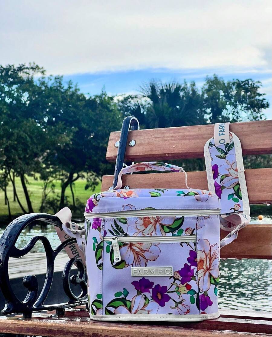 Summer Thermal Bag With Adjustable Crossbody Strap - 白色 - 查看 1