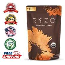 ZUVARA [Free Shipping]1PC Mushroom Coffee USDA Organic With 6 Adaptogenic Mushrooms And MCT Oil, USA Grown Instant Coffee For Better Energy, Focus, Digestion, Immunity With Turkey Tail, Shiitake, Lion's Mane, 30 Servings - 1 - 查看 1