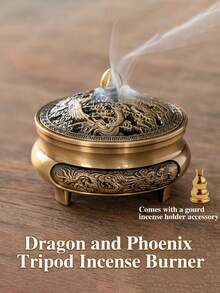 1个复古金属蚊香炉，蚊香架，便携式铁质香炉，带花卉图案和手柄，适合室内外使用。 - 彩色 - 查看 16