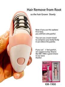 Kemei Kemei marque KM-189B épilateur femme aisselles épilateur électrique pour dame USB Rechargeable sans fil femmes tondeuse à cheveux pour aisselles, jambe, partie privée cheveux enlever la Machine