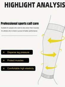 1 Pair Kids' Breathable Moisture-Wicking Sports Socks - Basketball, Football, Fitness Training Elastic Leg Cuff Socks [Color Reference Image 2]