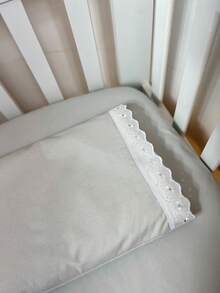Laura Baby 2-Piece Sheet Set For American Standard Crib Or Mini Crib 100% Cotton - 灰色 - 查看 3