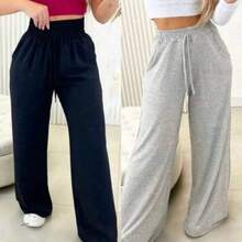 Kite 2 Calça Feminina Lanzinha Moda Inverno Pantalona - cinza preto - Visão 3