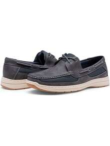 SHOESMALL Men's Boat Shoes Slip On Stylish Casual Loafers Deck Shoes Arch Support Lightweight Fashion Sneakers Gray Shoes - BMY3003-màu xám - Xem 6