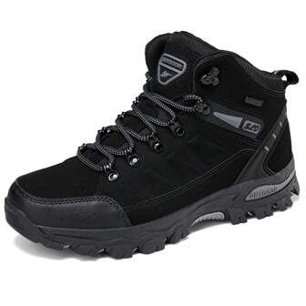 2025 Women's Outdoor Fashionable Anti-Slip Durable Thick Sole Black Lace-Up Hiking Shoes, Casual Outdoor Mesh Breathable Trekking Shoes For Climbing