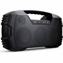 IPX7 Waterproof Bluetooth Speaker, 40W(60 Peak) Portable Wireless Speakers With Subwoofer, 32H Playtime, Stereo Loud Sound, Deep Bass, Bluetooth 5.0 With Handle For Pool, Beach, Outdoor, Gifts - 黑色 - 查看 1