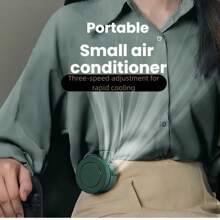Portable Mini Bladeless Fan-3-Speed Waist Clip Fan With 360° Rotation Ultra-Silent Hands Free Cooling For Camping Hiking Sports Outdoor Work