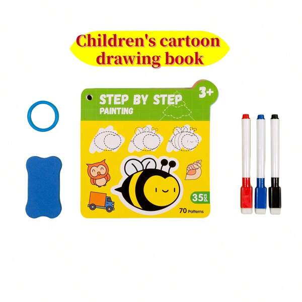 Malbuch mit Malpapier zum Üben der Stiftkontrolle, Rückgeschenk zur Schule für Jungen & Mädchen, Geschenk zu Festen