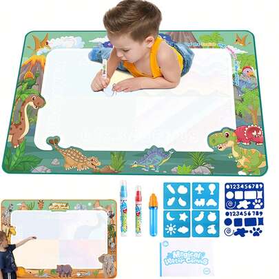 魔法水画垫，可用作水彩画板，魔法彩色涂鸦毯，水彩画书，儿童玩具