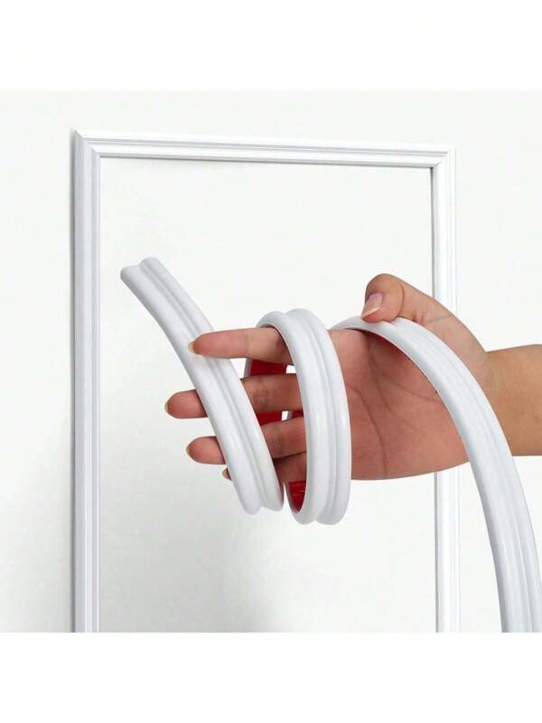 1PC 2M/78.74in Peel And Stick Molding Chair Rail Panel Flexible Wall Molding Trim Self Adhesive Panel Moulding For DIY Home Decoration Wall Protection Cabinet Border Mirror Frame