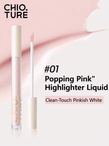 CHIOTURE 液体遮瑕高光棒提亮遮瑕哑光鼻影持久妆效适合初学者 - 01 Popping Pink - 查看 8
