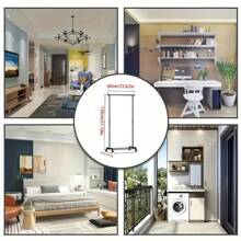 Double Layer Clothes Hanger, Large Capacity Multifunctional Bedroom Clothes Hanger, Portable Coat Rack, Vertical Clothes Hanger, Easy To Assemble, Convenient To Move, Suitable For Bedroom, Living Room And Clothing Store Display